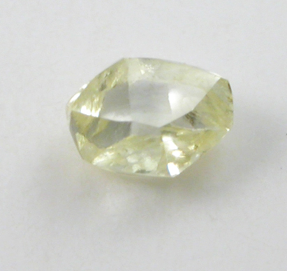 Diamond (0.12 carat fancy-yellow dodecahedral crystal) from Northern Cape Province, South Africa