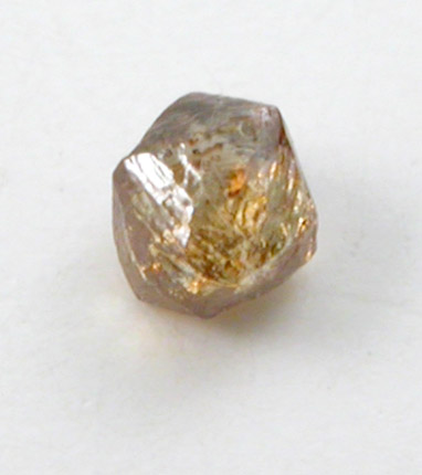 Diamond (0.05 carat fancy-orange octahedral crystal) from Northern Cape Province, South Africa