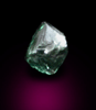 Diamond (0.05 carat green octahedral crystal) from Northern Cape Province, South Africa