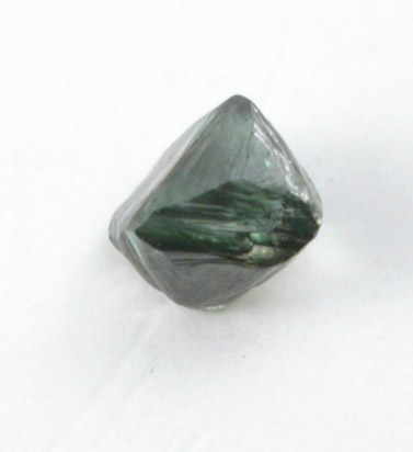 Diamond (0.05 carat green octahedral crystal) from Northern Cape Province, South Africa