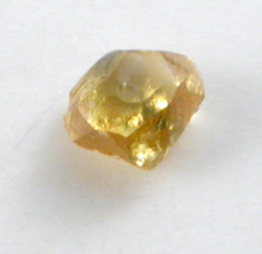 Diamond (0.04 carat intense fancy-yellow dodecahedral crystal) from Northern Cape Province, South Africa