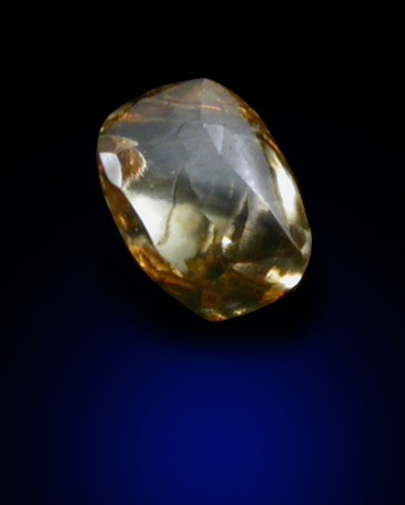 Diamond (0.14 carat fancy-orange dodecahedral crystal) from Northern Cape Province, South Africa