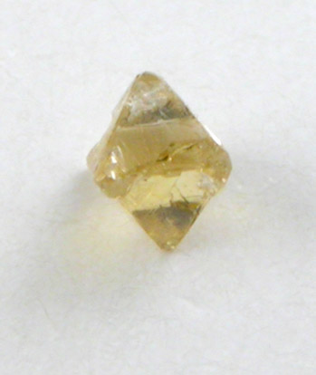 Diamond (0.05 carat intense fancy-yellow octahedral crystal) from Northern Cape Province, South Africa
