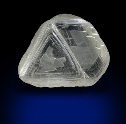 Diamond (2.27 carat light-gray macle, twinned crystals) from Northern Cape Province, South Africa