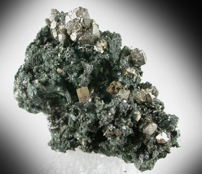 Pyrite, Actinolite, Diopside from French Creek Iron Mines, St. Peters, Chester County, Pennsylvania