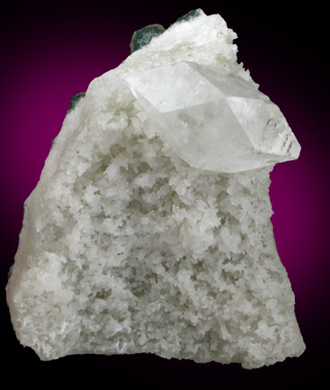 Apophyllite on Quartz from Pune District, Maharashtra, India