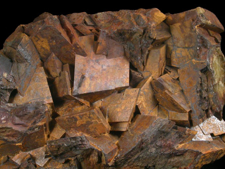 Limonite pseudomorphs after Siderite from Roxbury Iron Mine, Mine Hill, Roxbury, Litchfield County, Connecticut