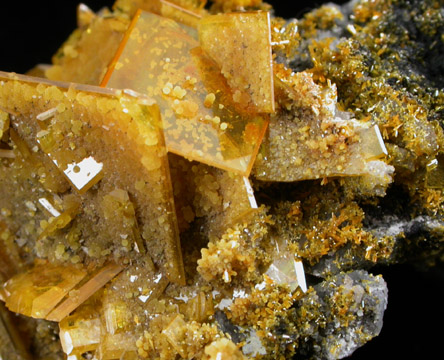 Wulfenite with Mimetite from Mina Ojuela, Mapimi, Durango, Mexico