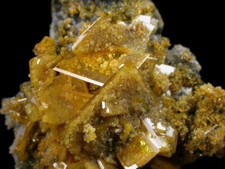 Wulfenite with Mimetite from Mina Ojuela, Mapimi, Durango, Mexico