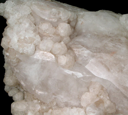 Analcime and Calcite from Croft Quarry, Leicestershire, England