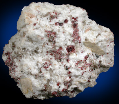 Almandine Garnet in Albite from Greenwood, Oxford County, Maine