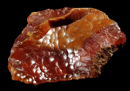 Quartz var. Carnelian from Stirling Brook, Watchung, Somerset County, New Jersey