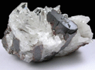 Hbnerite and Quartz from Black Pine Mine, Flint Creek Valley, Granite County, Montana