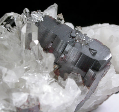 Hübnerite and Quartz from Black Pine Mine, Flint Creek Valley, Granite County, Montana