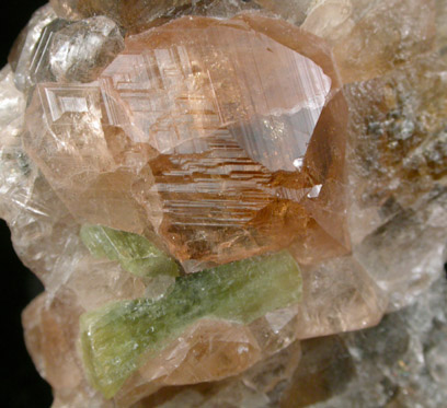 Grossular Garnet with Diopside from Jeffrey Mine, Asbestos, Qubec, Canada