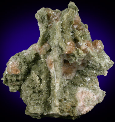 Grossular Garnet on Diopside from Jeffrey Mine, Asbestos, Qubec, Canada