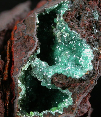 Adamite var. Cuprian Adamite with Calcite from Mapimi District, Durango, Mexico