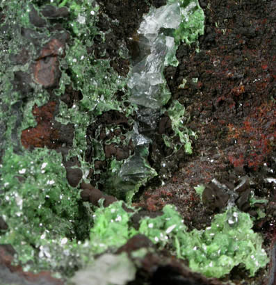 Calcite with Conichalcite inclusions from Mapimi District, Durango, Mexico