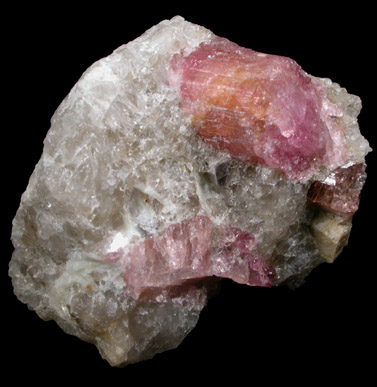 Elbaite var. Rubellite Tourmaline from Truzianni Quarry, Black Mountain, Rumford, Oxford County, Maine