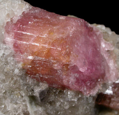 Elbaite var. Rubellite Tourmaline from Truzianni Quarry, Black Mountain, Rumford, Oxford County, Maine