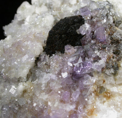 Fluorapatite with Todorokite from Emmons Quarry, southeastern slope of Uncle Tom Mountain,  Greenwood, Oxford County, Maine