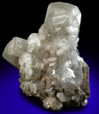 Calcite with internal phantoms from Charcas District, San Luis Potosi, Mexico