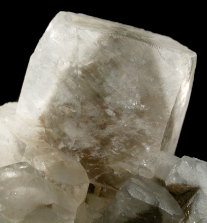 Calcite with internal phantoms from Charcas District, San Luis Potosi, Mexico