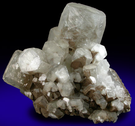 Calcite with internal phantoms from Charcas District, San Luis Potosi, Mexico