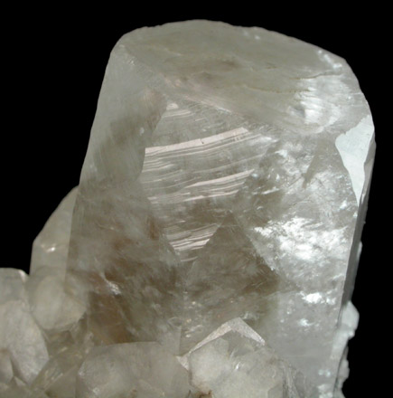 Calcite with internal phantoms from Charcas District, San Luis Potosi, Mexico