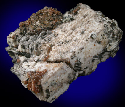 Phillipsite pseudomorphs after Serandite from Mont Saint-Hilaire, Qubec, Canada