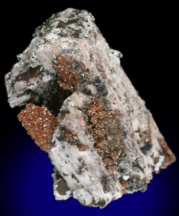 Phillipsite pseudomorphs after Serandite from Mont Saint-Hilaire, Québec, Canada