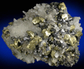 Chalcopyrite, Galena and Quartz from Deveti Septemvri Mine, Madan District, Rhodope Mountains, Bulgaria