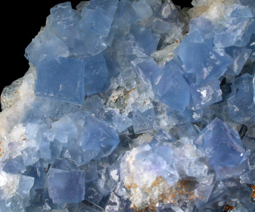 Fluorite on Quartz with Galena from Blanchard Mine, Hansonburg District, 8.5 km south of Bingham, Socorro County, New Mexico