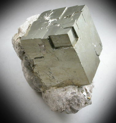 Pyrite in matrix from Navajn, La Rioja, Spain