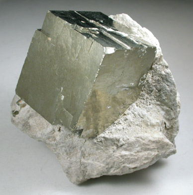 Pyrite in matrix from Navajn, La Rioja, Spain