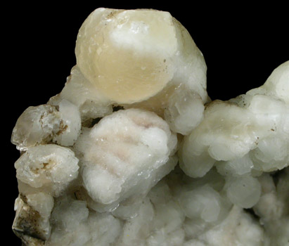 Prehnite from Woodbury Traprock Quarry, east of Woodbury, Litchfield County, Connecticut