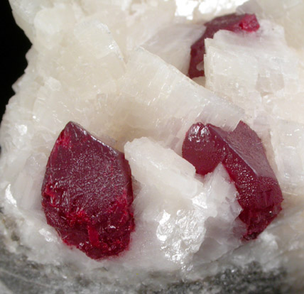 Cinnabar on Dolomite from Chatian Mine, Fenghuang, Hunan, China