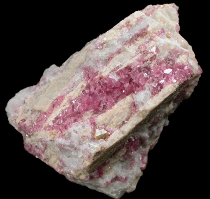 Microlite with Rose Muscovite from Harding Mine, 8 km east of Dixon, Taos County, New Mexico