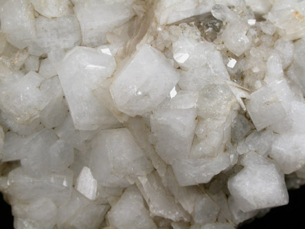 Harmotome with Calcite from Strontian, Loch Sunart, Highland (formerly Argyll), Scotland