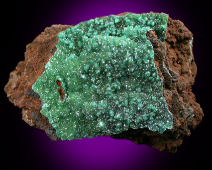 Conichalcite (zinc-rich) from Hilarion Mine, Lavrion (Laurium) Mining District, Attica Peninsula, Greece