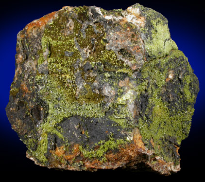 Pyromorphite, Mottramite, Vauquelinite from Allah Cooper (Valcooper) Mine, Contrary Creek District, near Mineral, Louisa County, Virginia