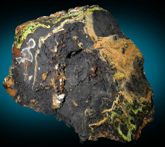 Vanadinite, Pyromorphite, Mottramite from Allah Cooper (Valcooper) Mine, Contrary Creek District, near Mineral, Louisa County, Virginia