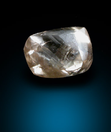 Diamond (0.64 carat gray octahedral crystal) from Northern Cape Province, South Africa