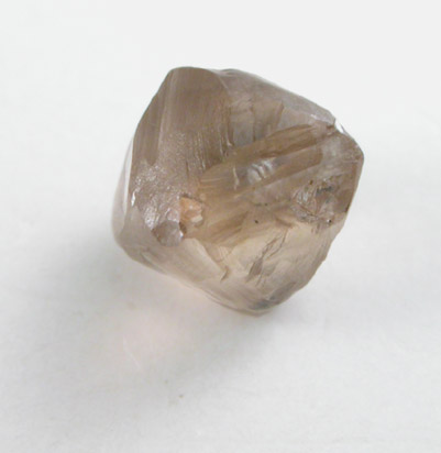 Diamond (0.66 carat brown octahedral crystal) from Northern Cape Province, South Africa