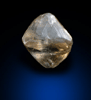 Diamond (0.64 carat brown octahedral crystal) from Northern Cape Province, South Africa