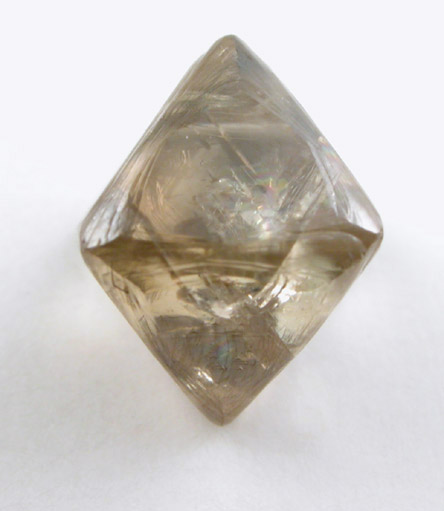 Diamond (2.65 carat yellow-brown octahedral crystal) from Argyle Mine, Kimberley, Western Australia, Australia