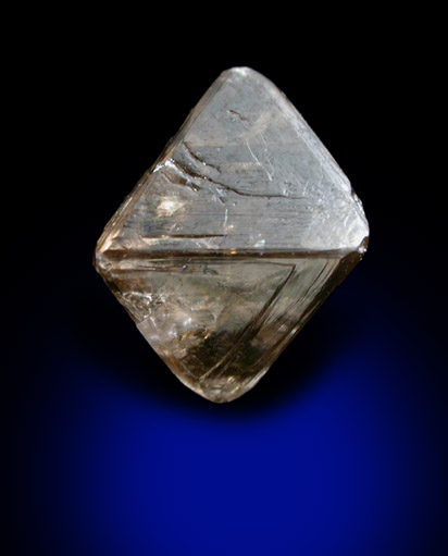 Diamond (2.43 carat gray-brown octahedral crystal) from Argyle Mine, Kimberley, Western Australia, Australia