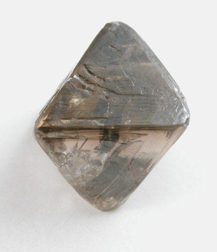Diamond (2.43 carat gray-brown octahedral crystal) from Argyle Mine, Kimberley, Western Australia, Australia