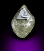 Diamond (1.99 carat cuttable gem-grade yellow complex crystal) from Matto Grosso, Brazil