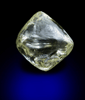 Diamond (2.22 carat cuttable gem-grade yellow octahedral crystal) from Matto Grosso, Brazil
